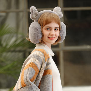 Дешевые складные теплые Защитные Мягкие женские зимние меховые наушники - Product Image 4