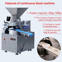 Machine électrique automatique haute productivité 380V pour diviser et arrondir la pâte à pain et à burger, neuve, pour boulangeries et farines