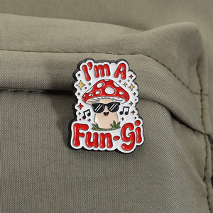 Ich bin ein Pilz – Witziger Pilz-Emaille-Pin, niedliche, ausgefallene Pilz-Brosche, Rucksack-Anstecknadel, lustiges Geschenk, Großhandel - Product Image 3