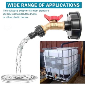Garden Hose Accessories IBC Tote Adapter S60X6 Garden Hose <b>Quick</b> <b>Connector</b> Lead-Free Brass Hose Faucet Valve - Product Image 6