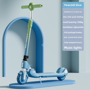 Trottinette à pousser pliable à deux roues pour enfants de 6 à 12 ans, garçons et filles, en plastique moderne pour l'extérieur - Product Image 6