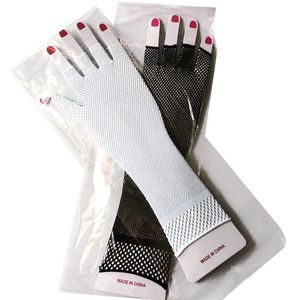 Gants de conduite d'été pour femmes, noirs et blancs, anti-UV, en maille, en résille, mitaines en <span class=keywords><strong>dentelle</strong></span>, doigts complets, gants de mode en <span class=keywords><strong>dentelle</strong></span> pour filles, gants de mariée - Product Image 5