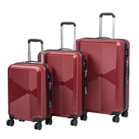 Großhandel Luxuriöses Modernes Leichtgewicht-Hartschalen-Kofferset 3-teilig 20" 24" 28" ABS Spinner-Trolley mit Zahlenschloss