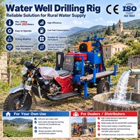 Offre Spéciale CE ISO – Nouvelle Machine de Forage Portable Haute Efficacité pour Puits d'Eau (50m, 100m, 150m, 200m)