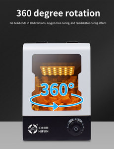 เครื่องอบเรซิ่นขนาดเล็กสำหรับงานหลังการพิมพ์ 3 มิติ พร้อมห้องอบความร้อน แสง LED และแสง UV สำหรับงานทันตกรรมและเครื่องประดับ - Product Image 4