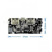 Module de batterie externe, alimentation mobile, bricolage, batterie au lithium 18650, affichage numérique, double sortie USB, carte de charge, carte mère