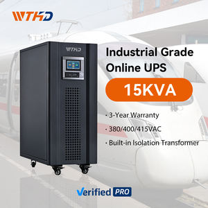 WTHD 저주파 3 상 업 15kva 15kw 15kw 이중 변환 노브레이크 기계 업 안정기가있는 전원 공급 장치 - Product Image 1