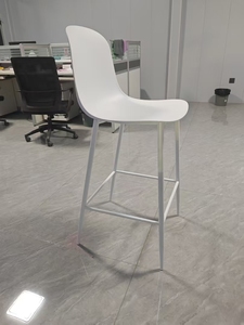 Meubles modernes en PPshell avec pieds en acier inoxydable 304, chaises et tabourets <span class=keywords><strong>de</strong></span> <span class=keywords><strong>bar</strong></span> pour salle à manger, bureau à domicile, cuisine - Product Image 4