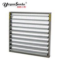 Nouvelle ventilation pour élevages de porcs et de volailles, modèle Yuyun Sanhe, à faible entretien, en acier galvanisé, avec volets à lamelles, pour hangar de poulets et ferme porcine, à vendre