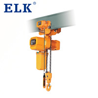 Palans électriques à chaîne ELK G80 1 tonne 15 tonnes, simple et double vitesse, avec chariot manuel