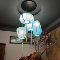 Nouvelle lampe d'art chinoise, restaurant zen, restaurant de fondue, balcon, lampes combinées antiques, lanterne personnalisée, lustre