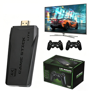 M8 Arcade <strong>Game</strong> Console Stick 64GB 4K HD Joystick Retro Classic 20,000 <strong>Games</strong> <strong>Plug</strong> &amp; <strong>Play</strong> Wireless Video Gaming Stick for <strong>TV</strong> - Product Image 1