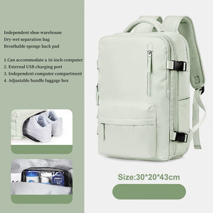 Nouveau sac à dos de voyage élégant, multi-compartiments, pour affaires et trajets quotidiens, sac à dos décontracté pour <span class=keywords><strong>ordinateur</strong></span> <span class=keywords><strong>portable</strong></span> avec port USB - Product Image 1