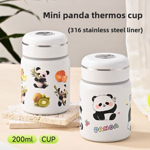 High-value Cute Mini Panda Pocket Cup 316 Stainless Steel Vacuum Thermos with 0-6 Hours Insulation Portable Gift Cup - Product Image 5