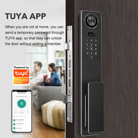 Cerradura Inteligente para el Hogar con Huella Dactilar Biométrica Digital Electrónica de Seguridad Inteligente, Reconocimiento Facial 3D, Wifi, Sin Llave, con Cámara