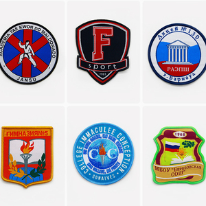 Badges et écussons tissés personnalisés, découpés au laser et brodés, thermocollants pour vêtements, chapeaux et sacs - Product Image 1