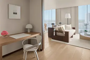 Foshan Hotel Bedroom Set 5 Star Hotel Projuct Solid Wood Hotel Furniture Bedroom Set Luxury