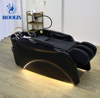 Cama de Masaje Eléctrica Ajustable Moderna Moolin con Cuero PU para Salón de Belleza y Uso Comercial en Sala de Estar