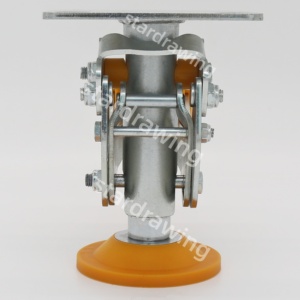 S-S 4 5 6 8 Zoll Lenkrollen für Bodenwagen mit Verriegelung - Product Image 4