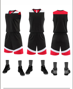 Maillot de basketball personnalisé à rayures 100 % polyester unisexe pour adulte, col en V, sans manches, absorbant la transpiration, respirant et à séchage rapide - Product Image 2