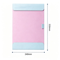 Porte-documents magnétique personnalisé de qualité supérieure avec logo, format A4, pour le rangement des feuilles de test, avec clip, en cuir, pour le bureau