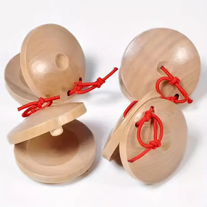 Castagnettes en bois Orff en gros, instrument de musique, castagnettes à doigts, castagnettes de percussion, instrument de musique - Product Image 1