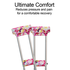 Custom Underarm Crutch <b>Pads</b> Soft Cotton Blend <b>Cushion</b> for Aluminum Wooden Crutches - Product Image 4
