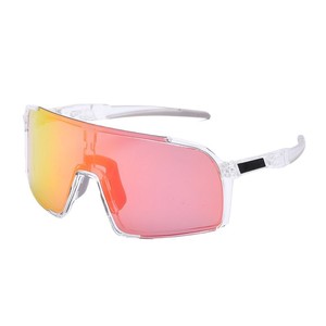 Gafas de sol polarizadas para ciclismo, lentes de espejo con montura completa, a prueba de viento, correa ajustable, gafas deportivas multifuncionales - Product Image 4
