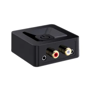 Conversor óptico digital coaxial toslink, adaptador conversor de áudio estéreo sem fio analógico, rca l/r + 3.5mm, saída de fone de ouvido para caixa de tv, alto-falante