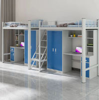 Nouveau design de mobilier de maison personnalisé en acier métal mobilier de chambre à coucher superposé lits d'école modernes pour les petits espaces