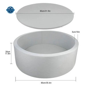 <span class=keywords><strong>Piscine</strong></span> à balles pliable en mousse souple verte personnalisée de 90 cm et 120 cm pour enfants, aire de jeux intérieure - Product Image 4