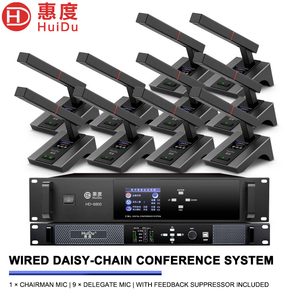 Sistema Microfonico Digitale HD-8800 per Videoconferenze, Collegamento a Catena fino a 250 Unità, Matrice HDMI con Controller LCD da 3,5 Pollici - Product Image 3