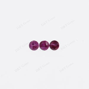 Precious <strong>Natural</strong> <strong>Loose</strong> Gemstones Quality 2A Round <strong>Diamond</strong> Cut 2.0-3.0mm Burma Heat Ruby Stones in Stock Now - Product Image 2