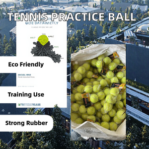 Balle de tennis en caoutchouc durable pour l'entraînement sportif, les matchs, les compétitions et les tournois - Product Image 2
