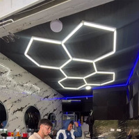 Luces de Trabajo LED Hexagonales Resistentes para Garaje, Taller y Estudio