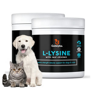 Suplemento en polvo de L-lisina para gatos para resfriados, alivio de alergias, gatos y gatitos de todas las edades en stock - Product Image 1