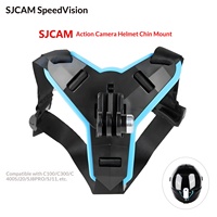 SJCAM Action Camera Helmet Chin Mount Un support de sangle universel pour GoPro DJI Parfait pour le cyclisme moto en plein air