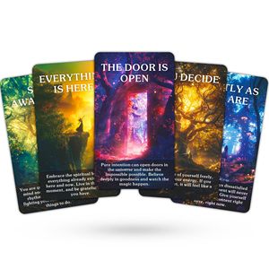 Vente en gros de 56 cartes de l'Oracle Forêt Mystique Enchantée, cartes de guidance spirituelle de la nature, cartes de tarot - Product Image 3