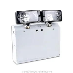 KEJIE rechargeable wall mount 2X20W / 2X55W twin spot emergency light with halogen