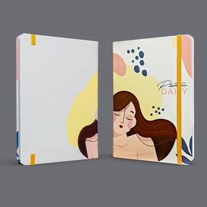 Cuaderno A5 de cuero de tapa dura blanca, planificador diario semanal sin fecha, impreso personalizado, lista de tareas, sublimación, artículo de regalo - Product Image 2