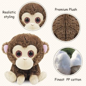 Custom Logo Stuffed Animals <strong>Plush</strong> <strong>Toys</strong> Kawaii Soft <strong>Monkey</strong> <strong>Plush</strong> for Baby Sleeping Comfortable - Product Image 4