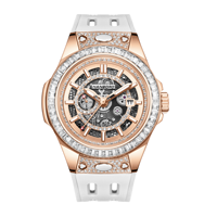 HANBORO Montre mécanique automatique de luxe pour homme Collection Super Bang Bracelet remplaçable à dégagement rapide Pointeur en acier inoxydable