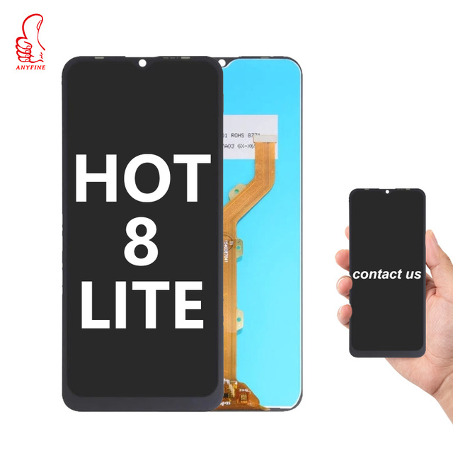 For Infinix Hot 8 Lite X650 IPS LCD Touch Digitizer Full Assembly Hot8Lite Screen Replacement Wholesale