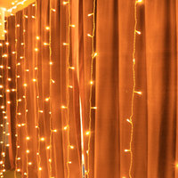 Guirlandes lumineuses LED de Noël en cascade 3x3 mètres, lumières de fond avec télécommande, IP44 PVC, vente en gros