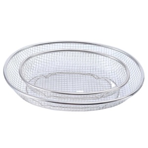Panier de lavage et d'égouttage ovale en acier inoxydable pour fruits et légumes, multifonctionnel, en maille bleue, pour la cuisine - Product Image 3