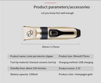 Kit de toilettage pour chiens rechargeable professionnel NPET, tondeuses à poils pour animaux de compagnie avec lames en acier inoxydable, silencieuses et durables pour chiens et chats