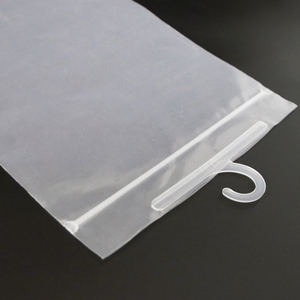 Frosted biểu tượng tùy chỉnh móc dây kéo túi quần áo đồ lót Pouch bao bì cho Tshirt đóng gói quần áo Ziplock Túi - Product Image 3