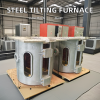 Horno de Fusión de Metal Pequeño, Horno de Calentamiento por Inducción, Control Digital para Temperatura Precisa y Fusión Rápida, 1 Tonelada