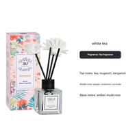 Ensemble diffuseur de parfum de luxe 50 ml, huile parfumée avec bâtonnets floraux, flacon en verre, parfum d'ambiance pour la maison, désodorisant pour la décoration de bureau