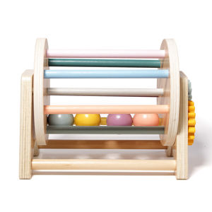 Tambour roulant 3 en 1 d'inspiration Montessori Jouets éducatifs en bois pour l'apprentissage précoce des nourrissons et des bébés - Product Image 2